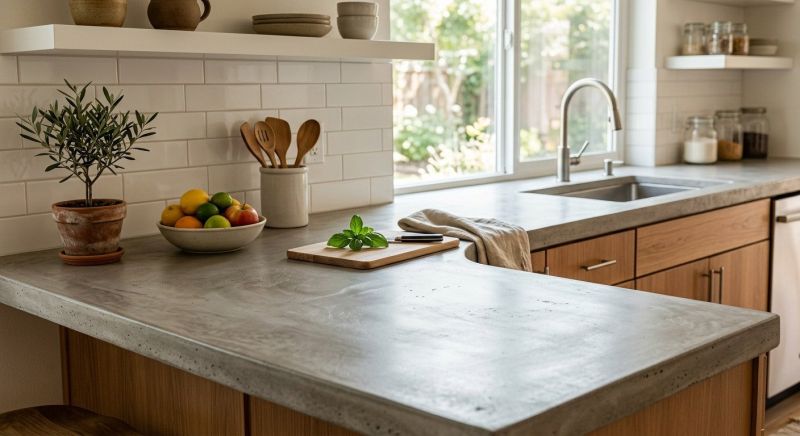 Cement Countertop Installation in Santa Rosa, CA