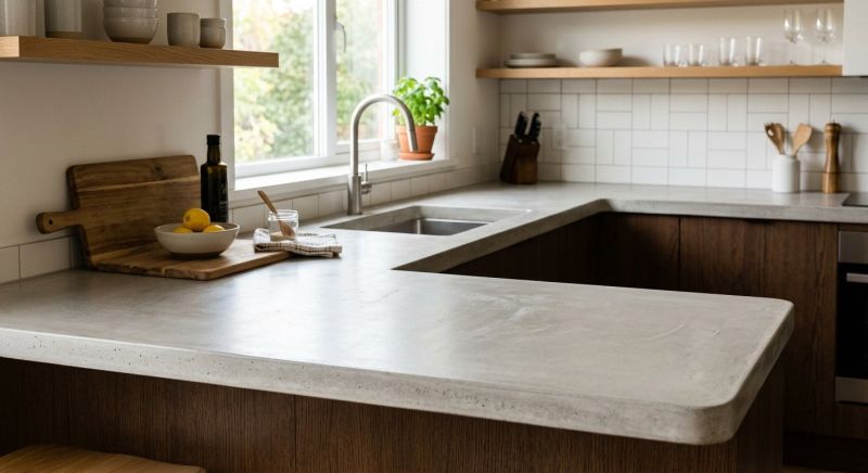 Cement Countertop Installation in Marin County, CA
