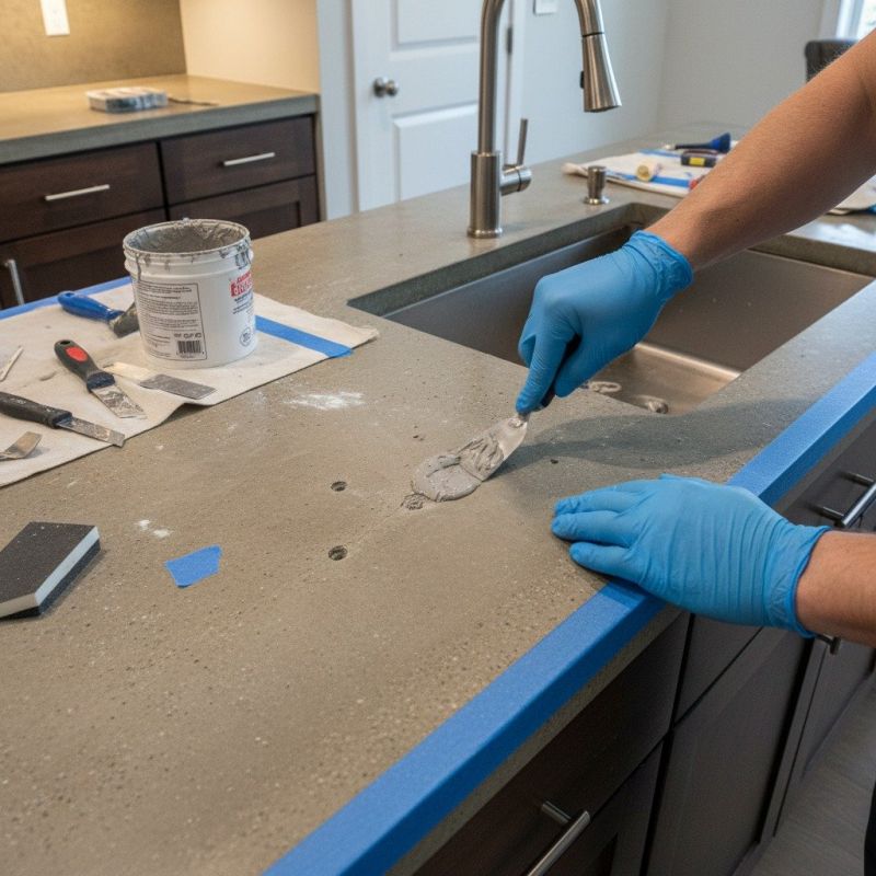 Concrete Countertop Pouring in Napa, CA