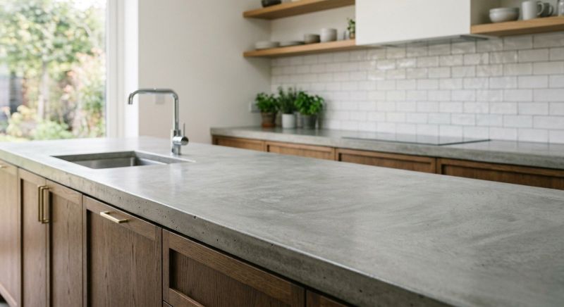 Poured Countertop Installation in Napa, CA